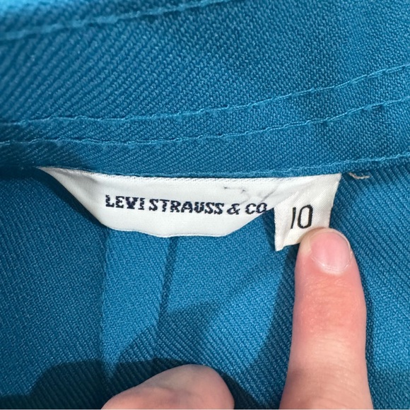Levi’s Vintage Bend Over Pants Women’s 26 •‎ 1970s High Waist Trousers Blue - Picture 4 of 7